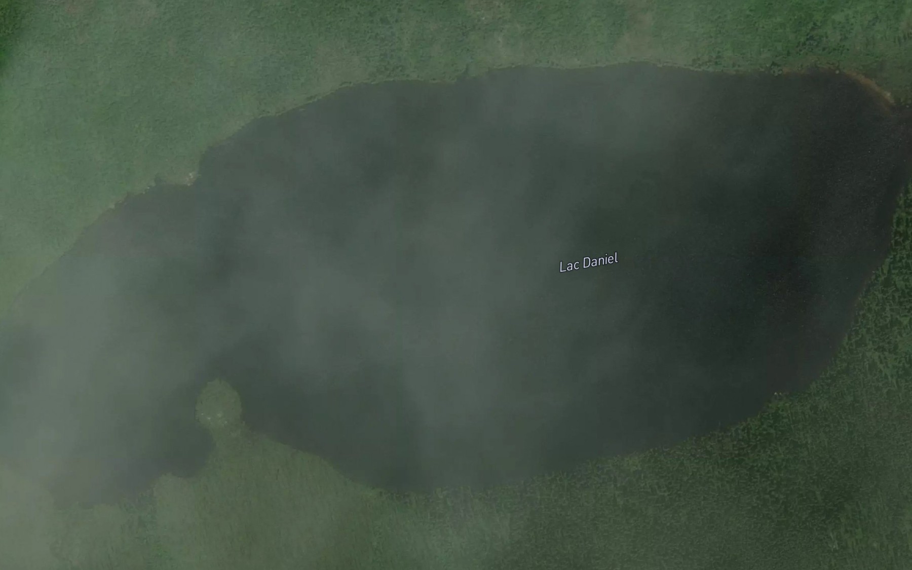 Satellite map of the Lac Daniel