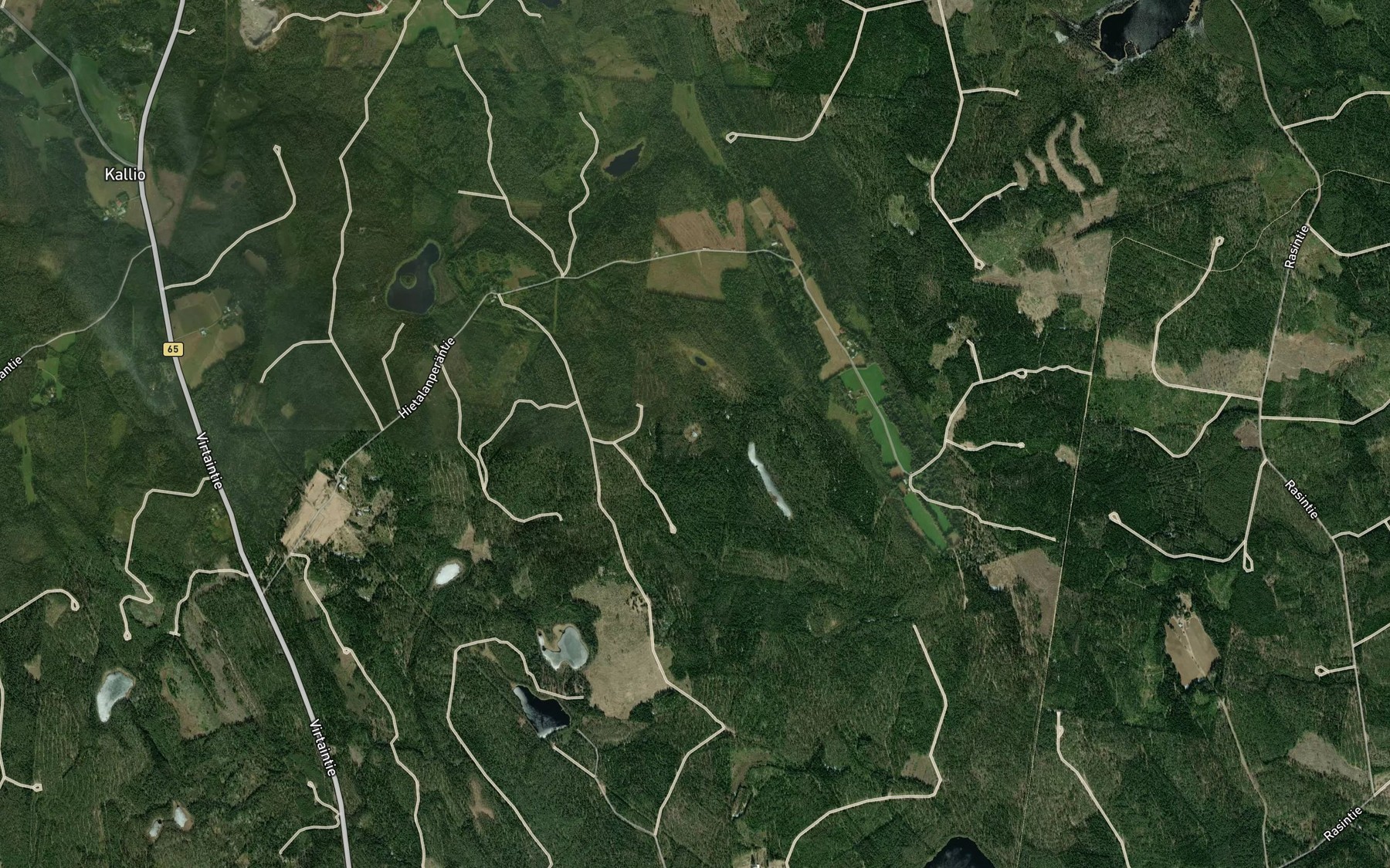 Satellite map of the Kukkarolammi