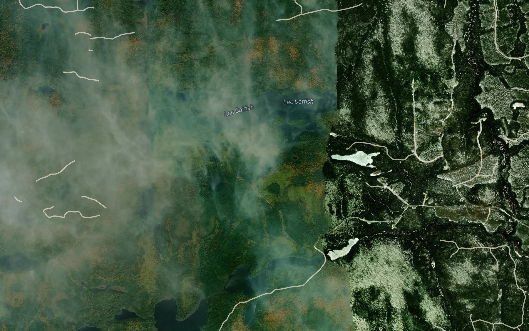 Satellite map of the Lac Talais
