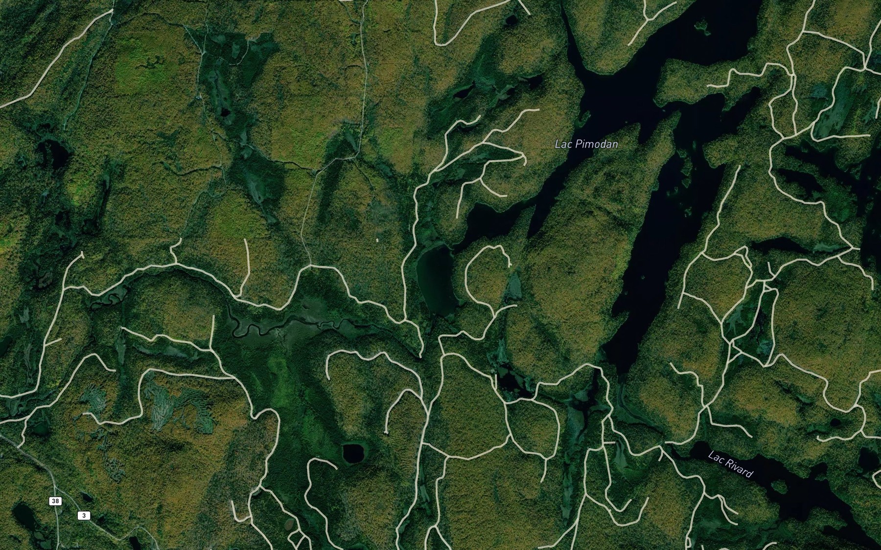 Satellite map of the Baie du Ruisseau du Diable