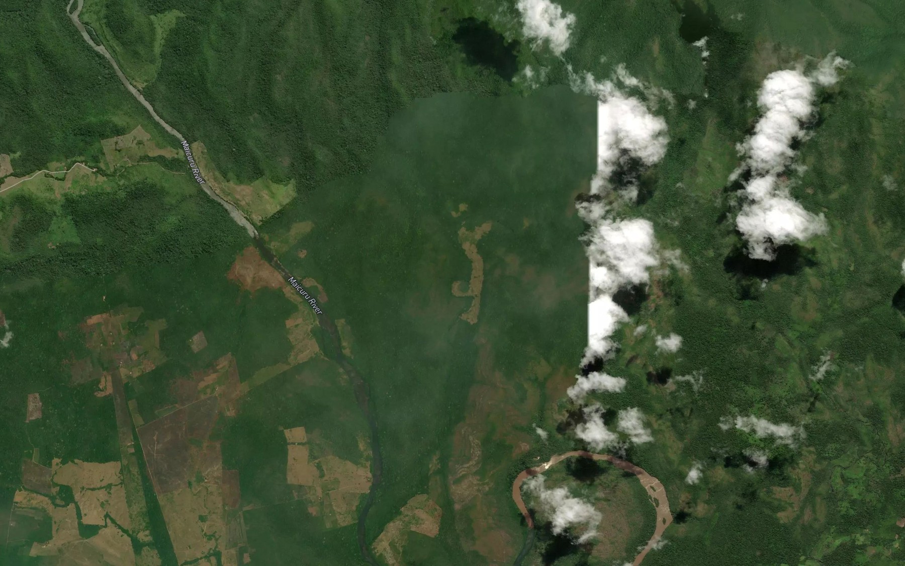 Satellite map of the Cachoeira da Lontra