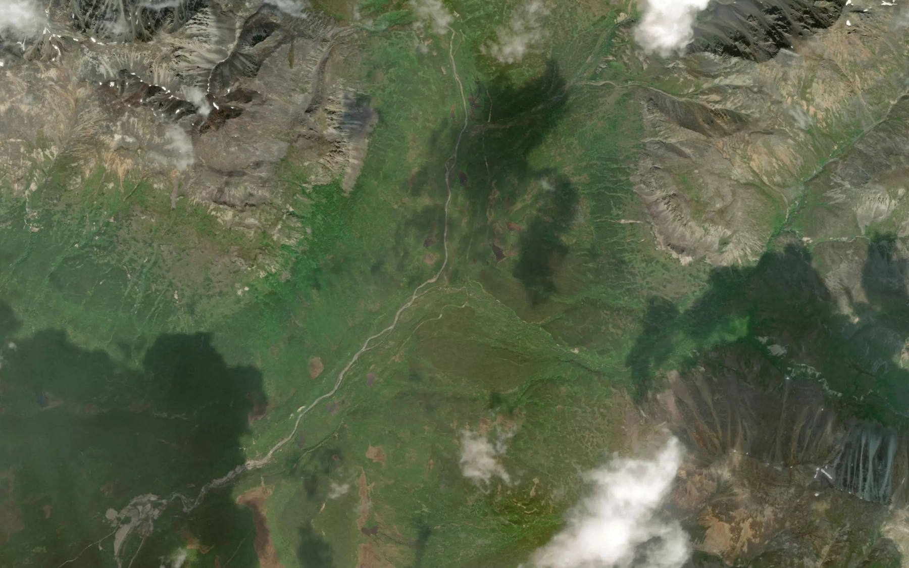 Satellite map of the Rock Creek