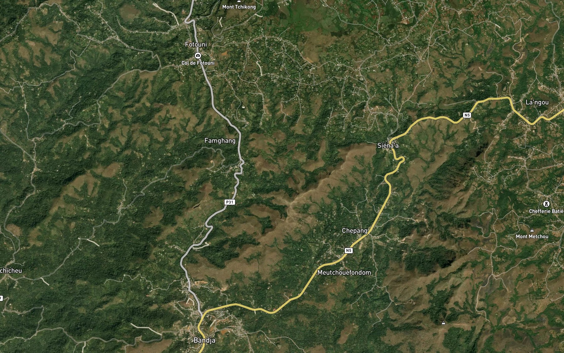 Satellite map of the Kambou