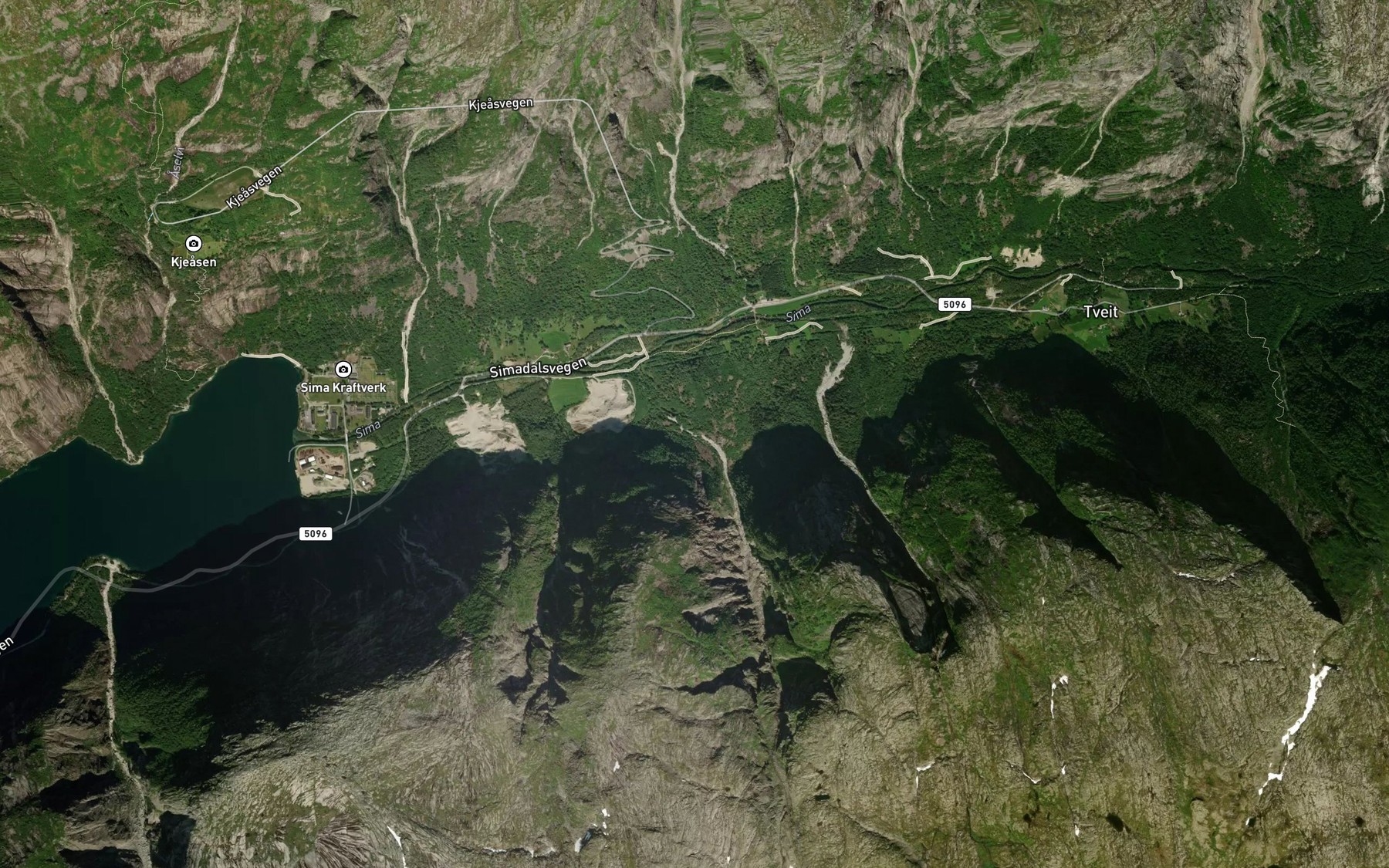 Satellite map of the Erreskredbekken
