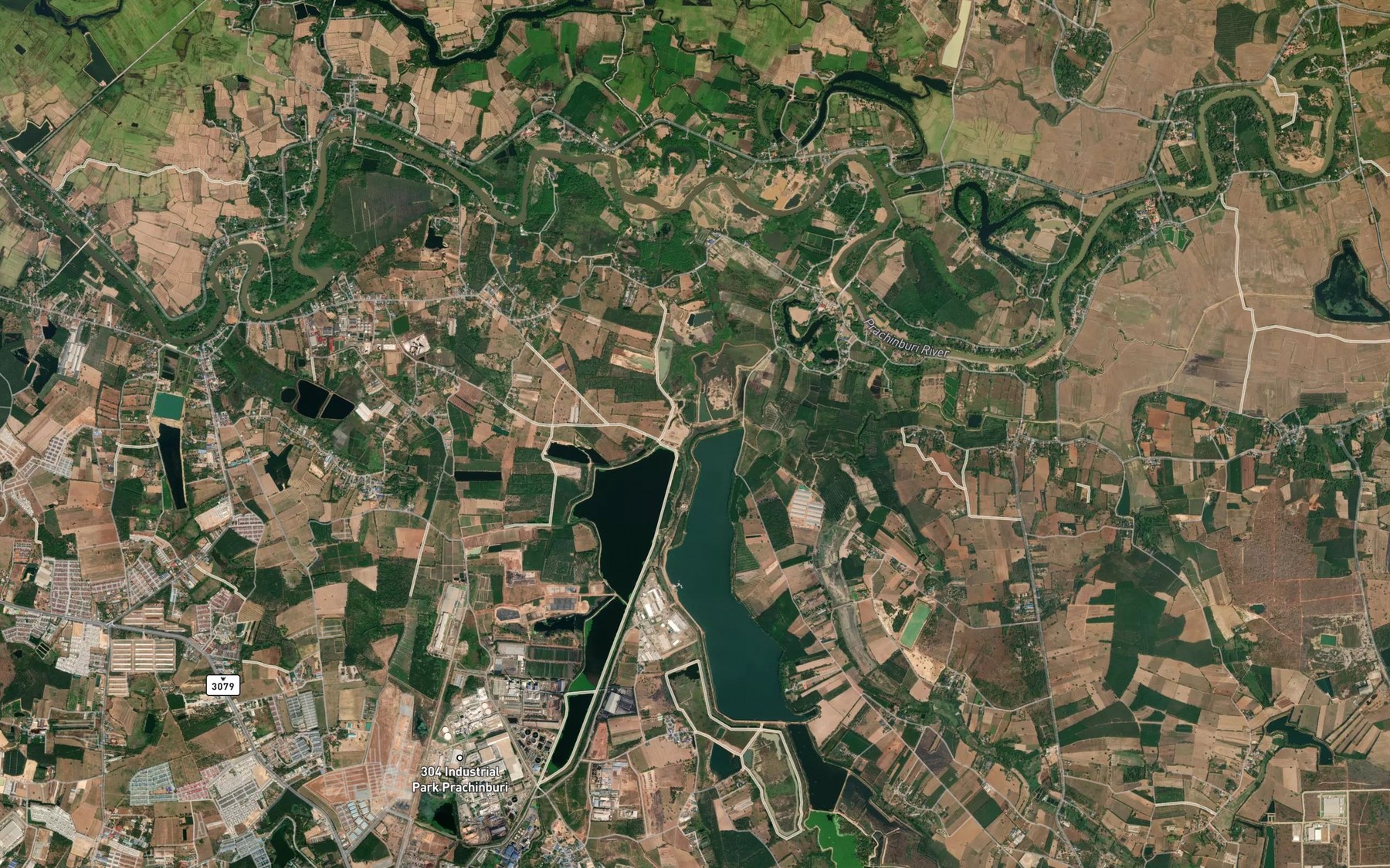 Satellite map of the Khlong Chalat