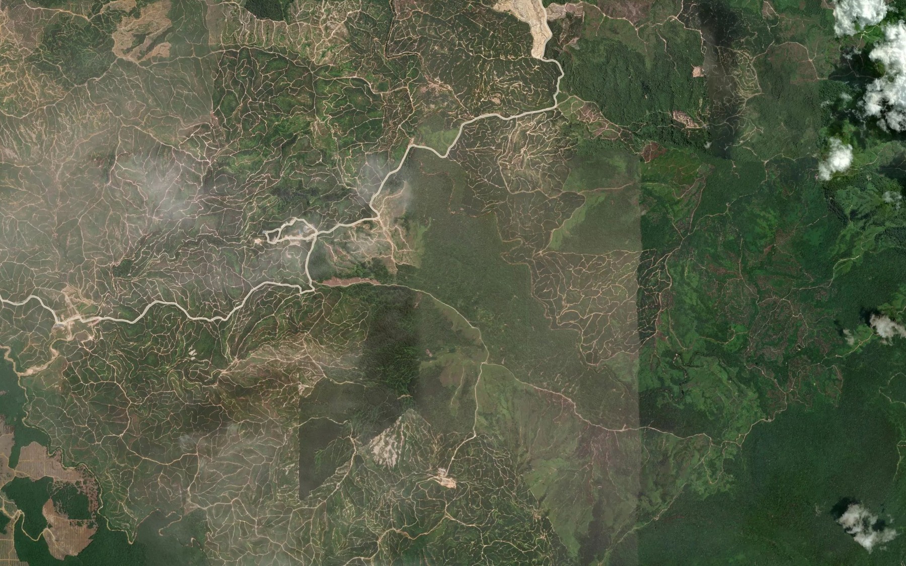 Satellite map of the Rantau Lukuk