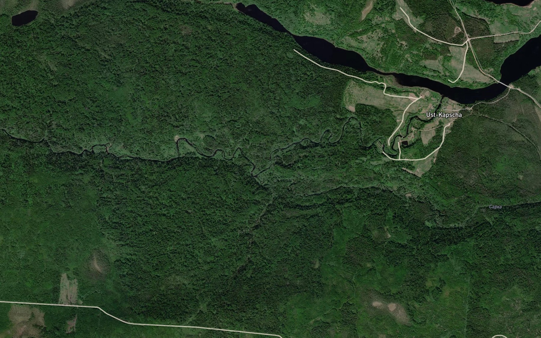 Satellite map of the Sarka