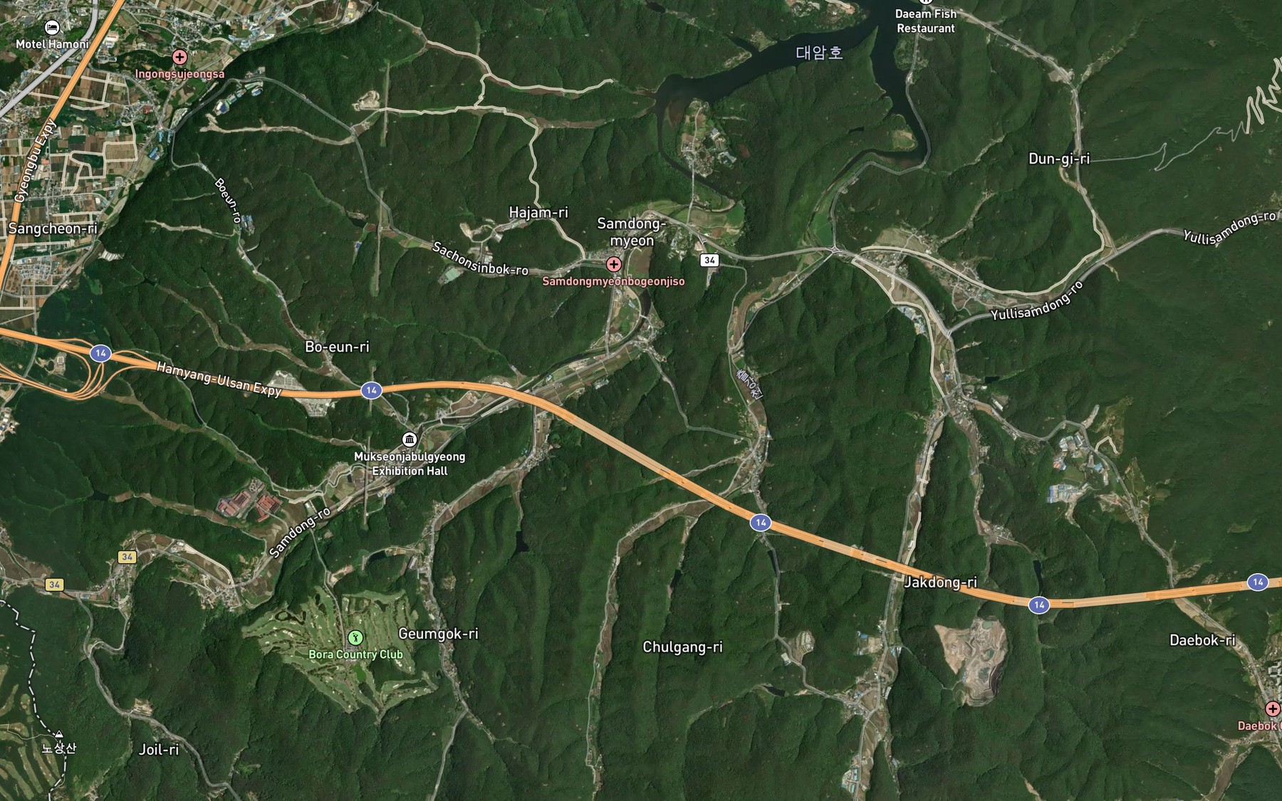 Satellite map of the Wangbangjeosuji