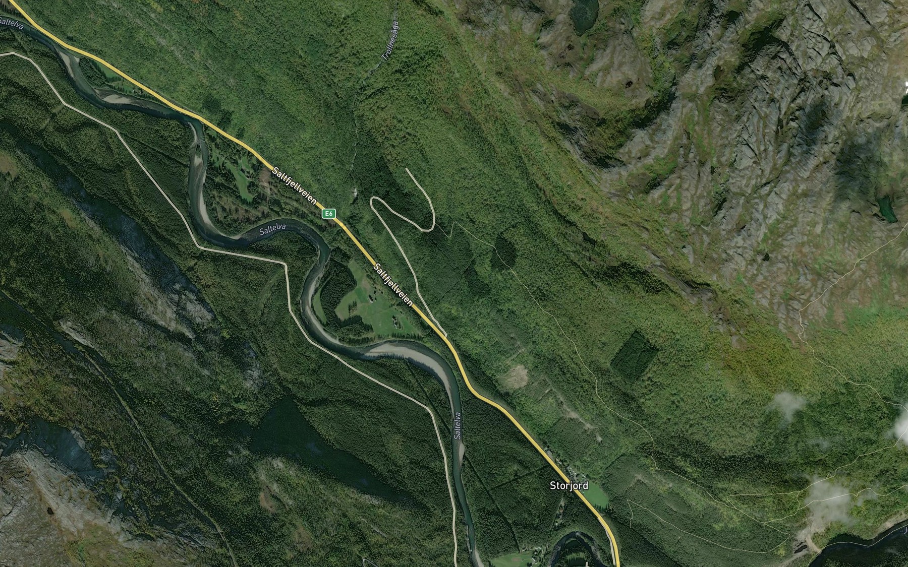 Satellite map of the Stubekken