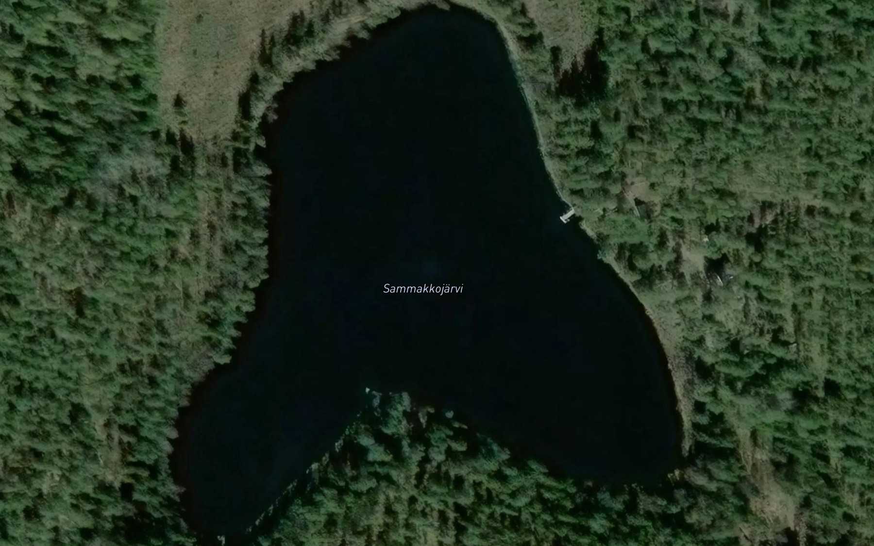 Satellite map of the Sammakkojarvi