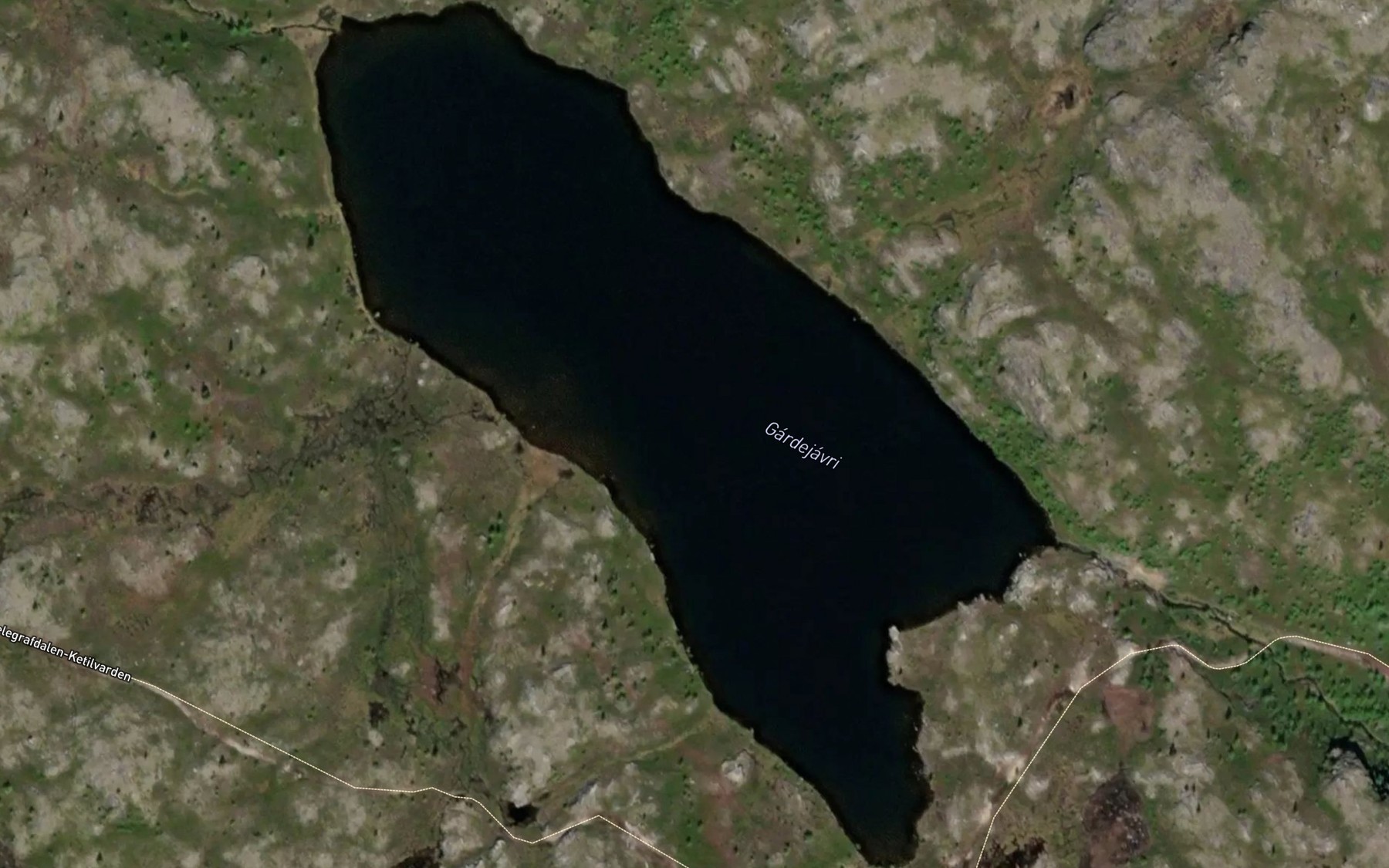 Satellite map of the Gardejavri