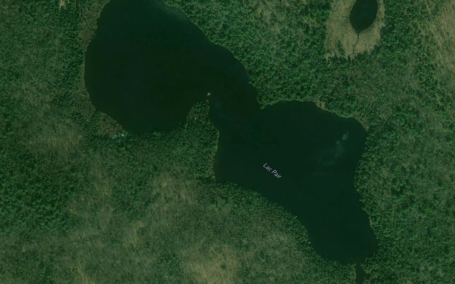 Satellite map of the Lac Pair