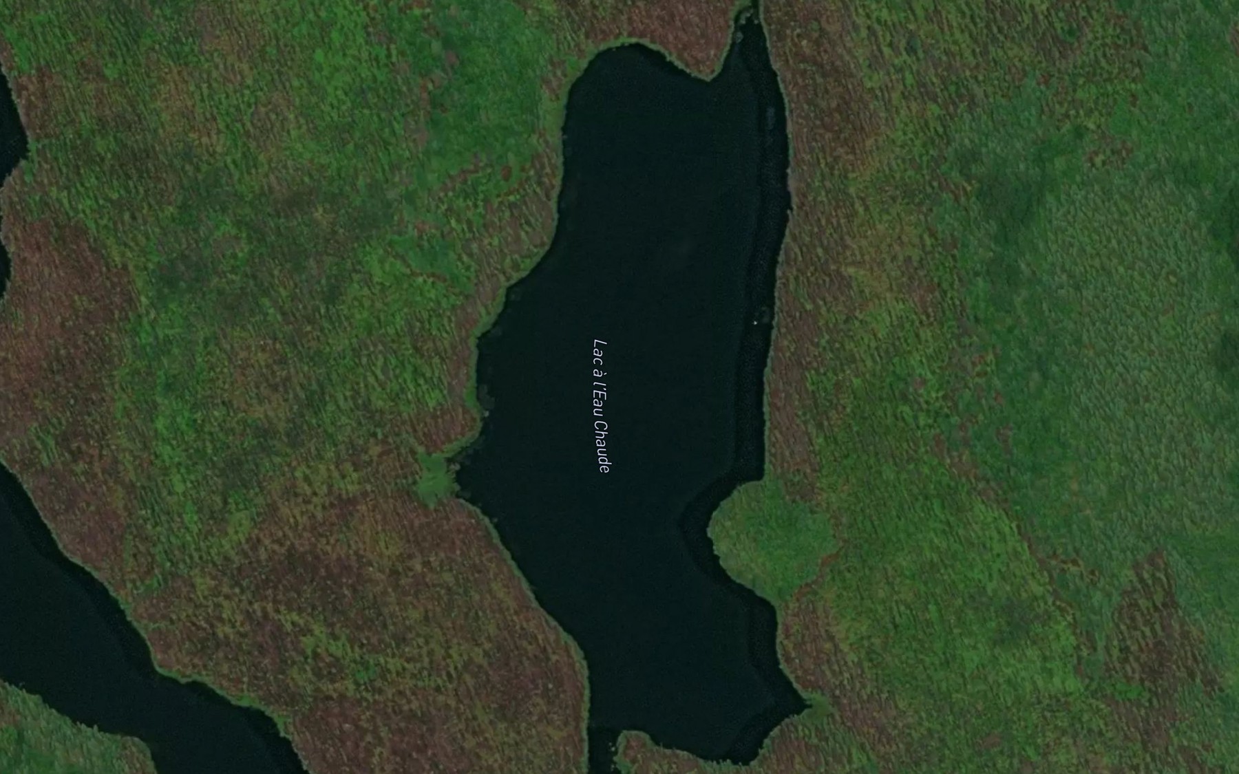 Satellite map of the Lac a l'Eau Chaude
