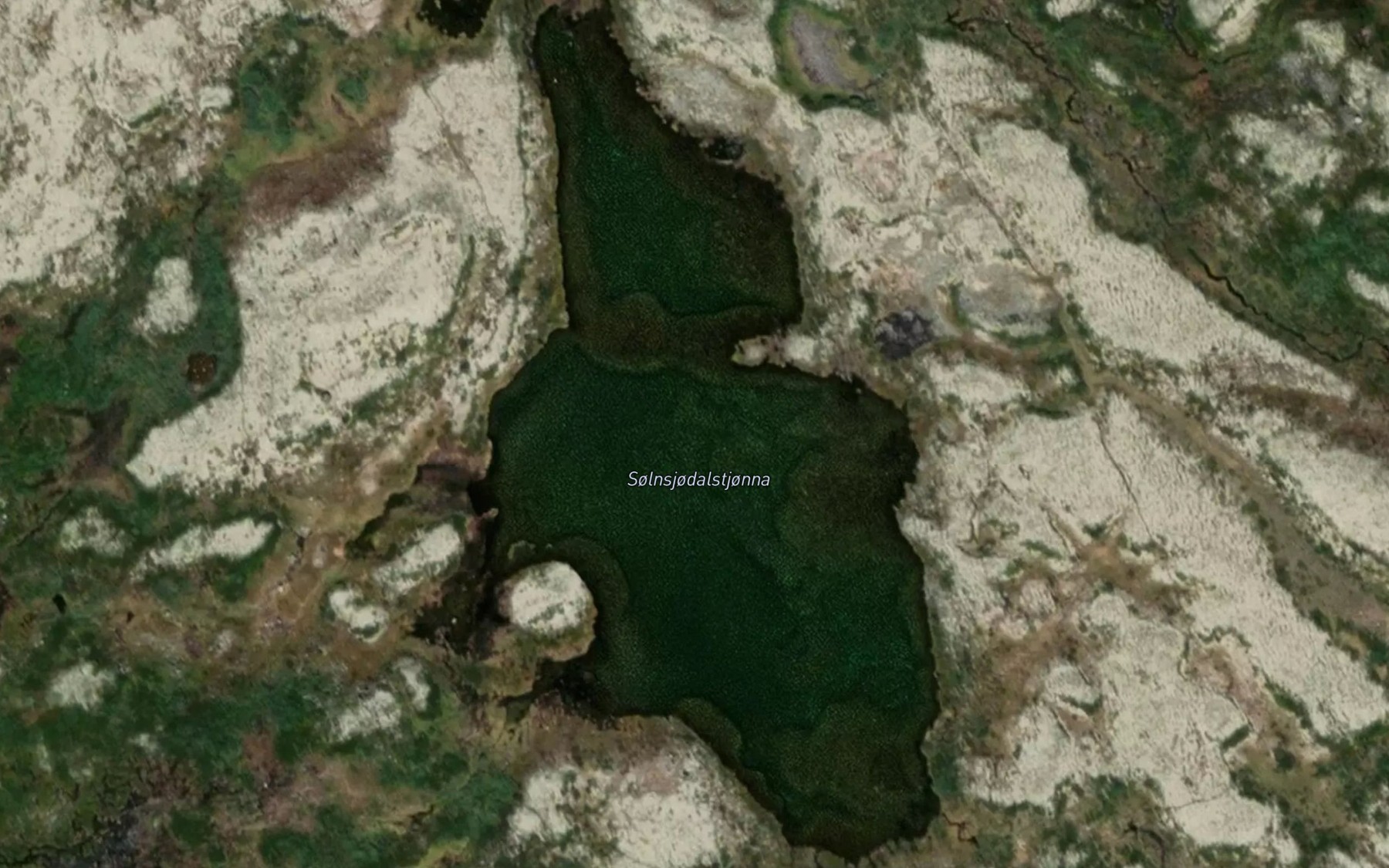 Satellite map of the Solensjodalstjorna