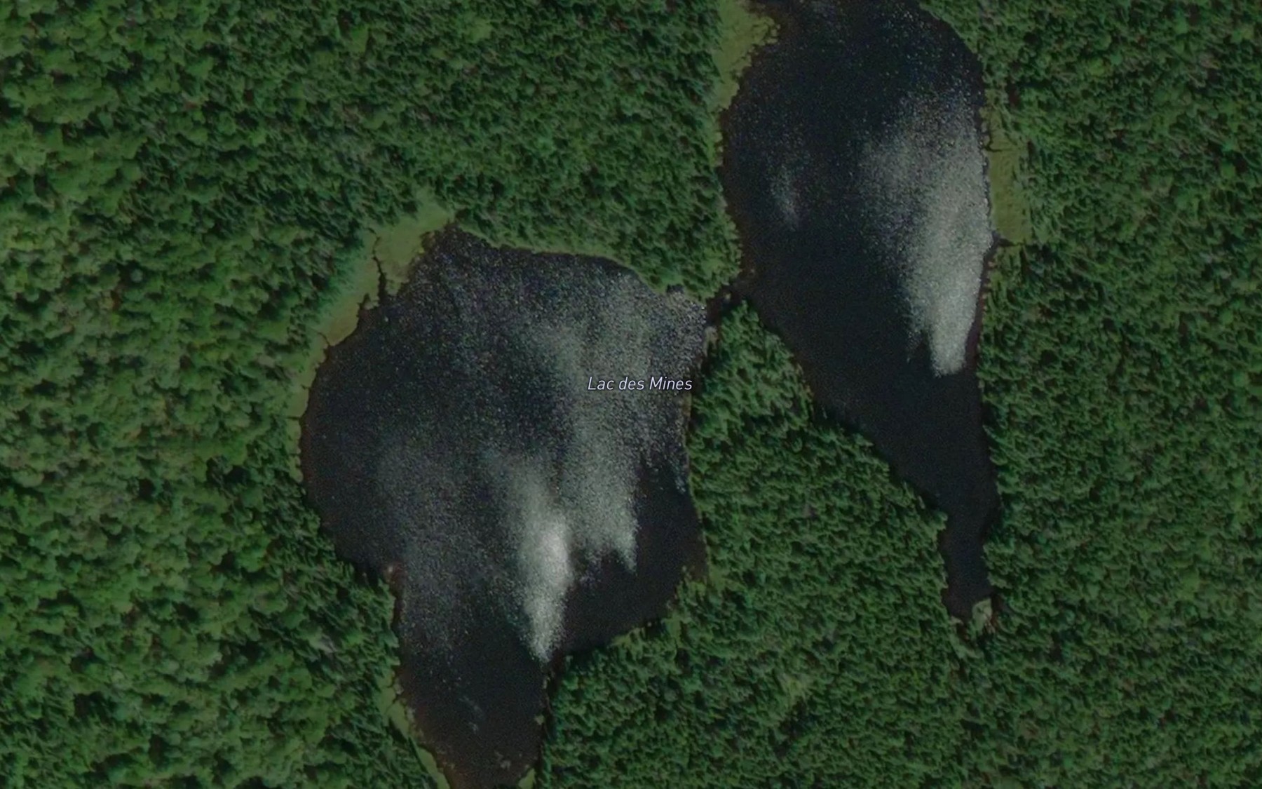 Satellite map of the Lac des Mines