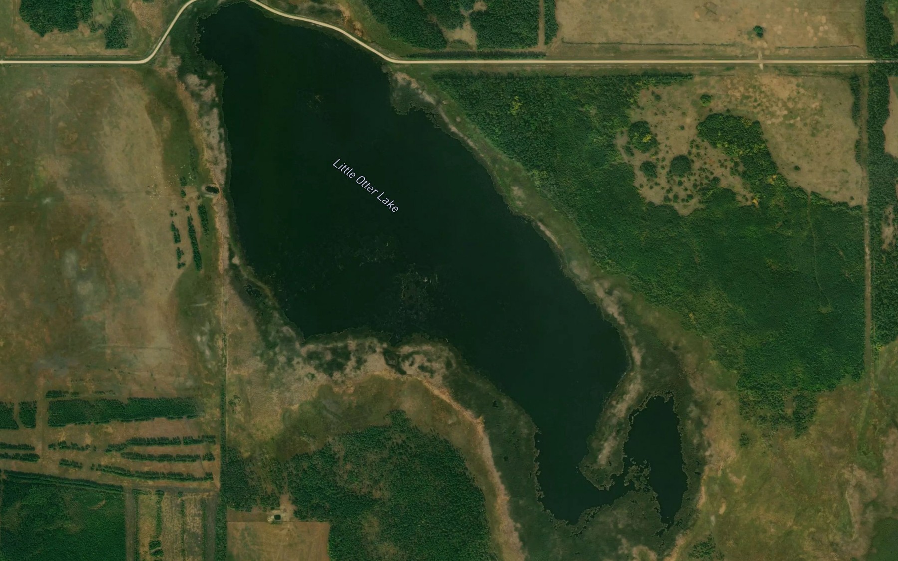 Satellite map of the Little Otter Lake