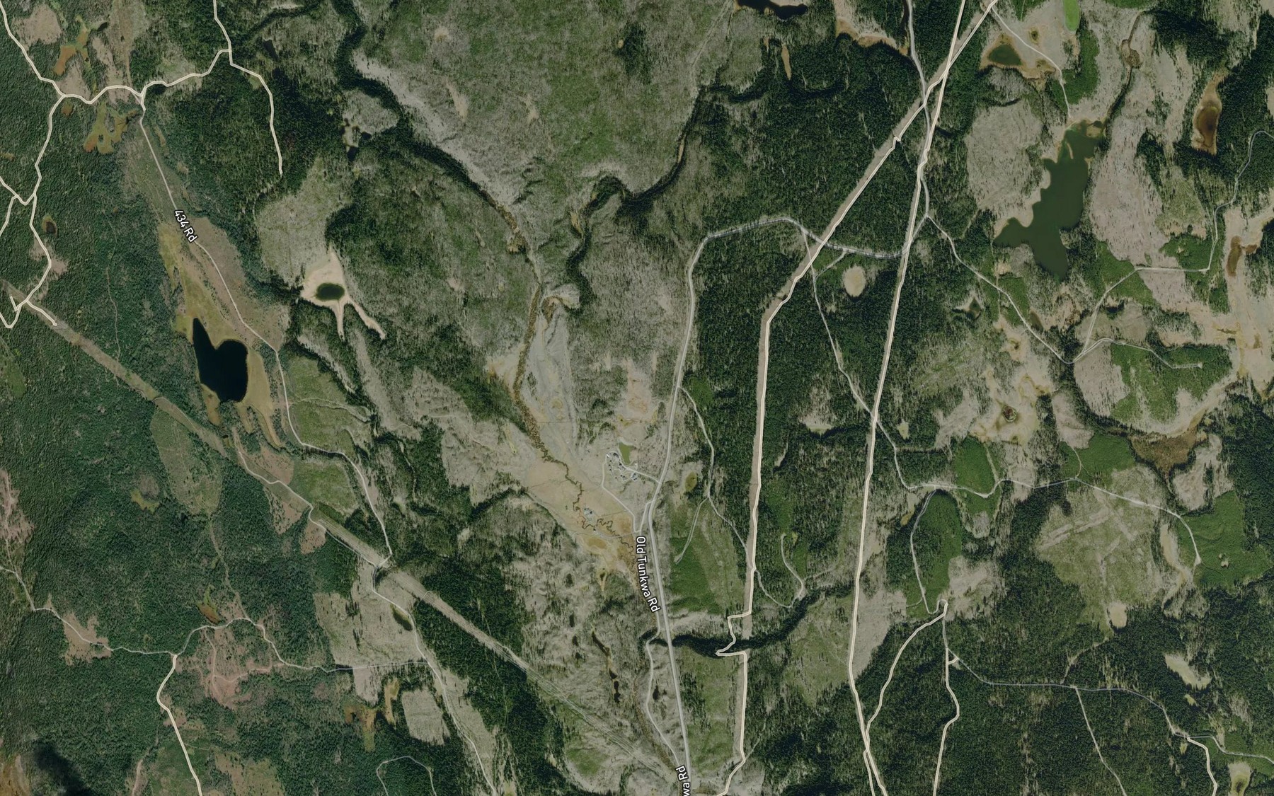 Satellite map of the Forge Creek