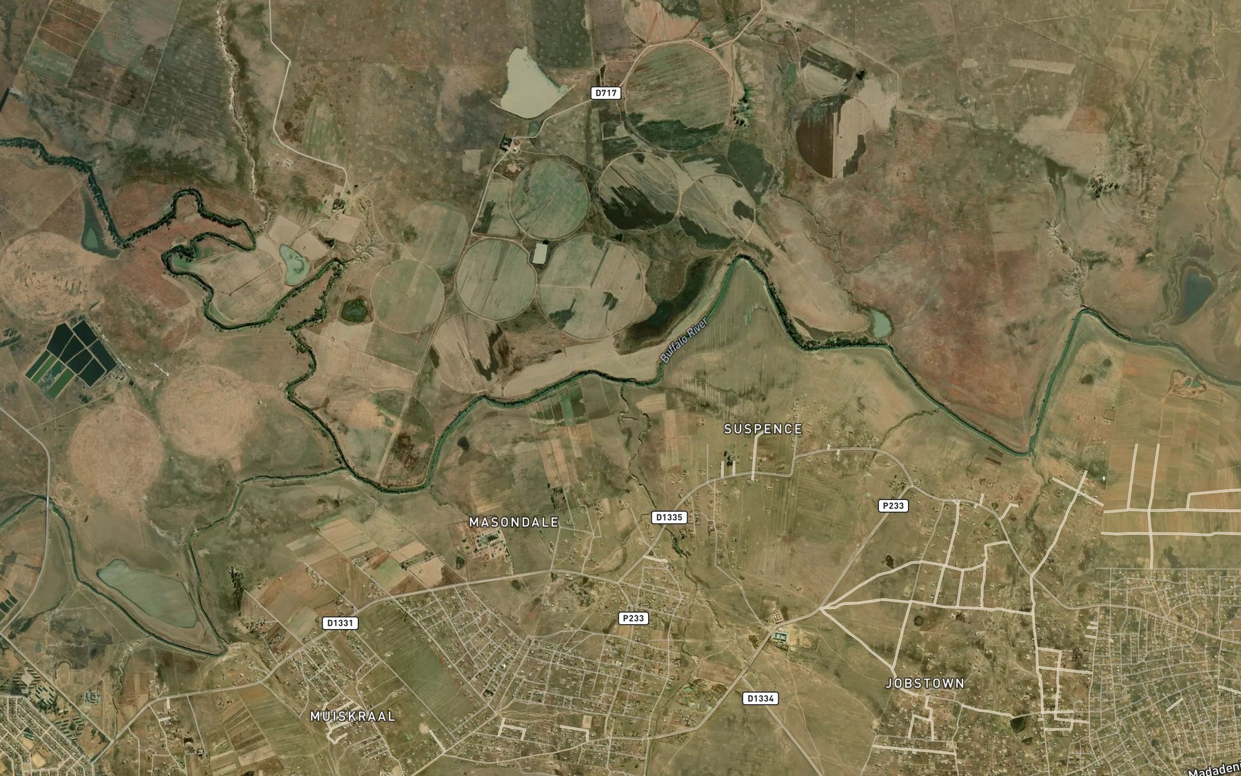 Satellite map of the Teku
