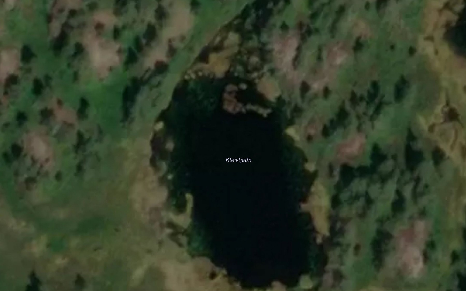 Satellite map of the Kleivtjodn
