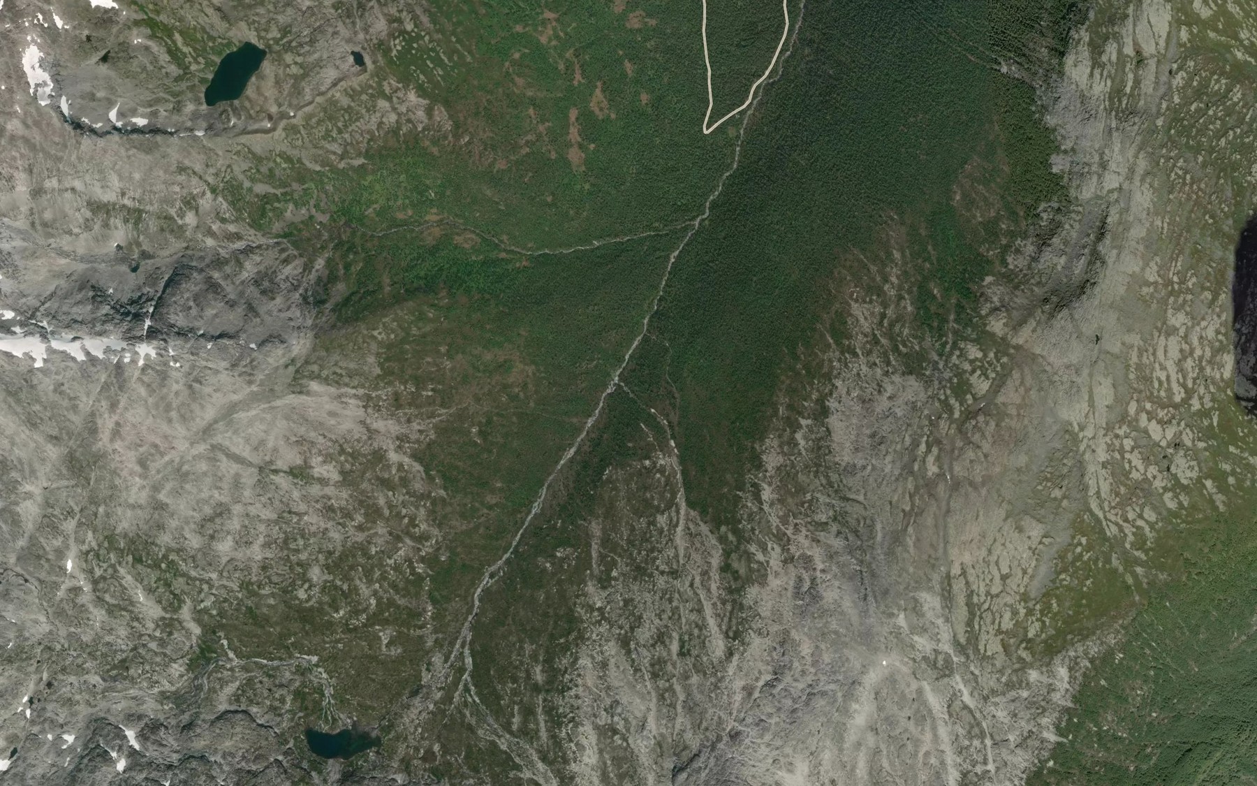 Satellite map of the Kviksenda