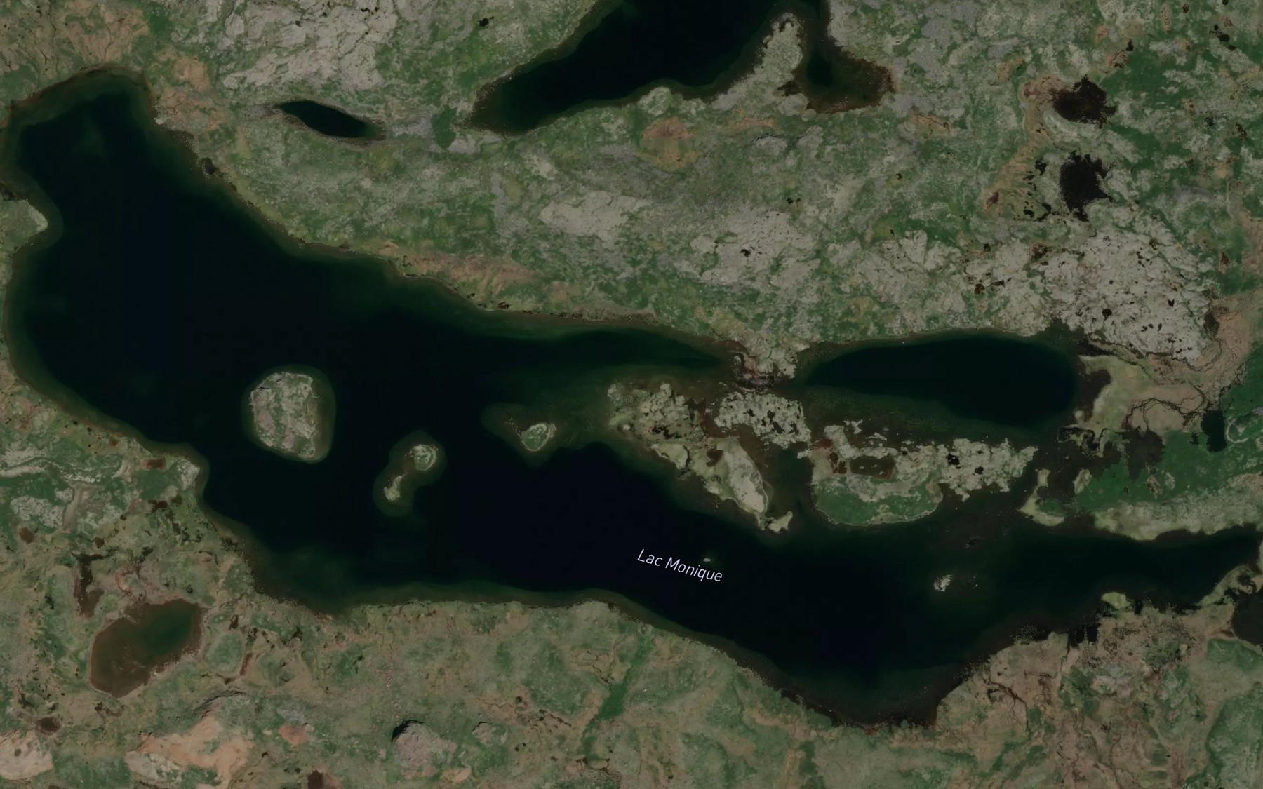 Satellite map of the Lac Monique