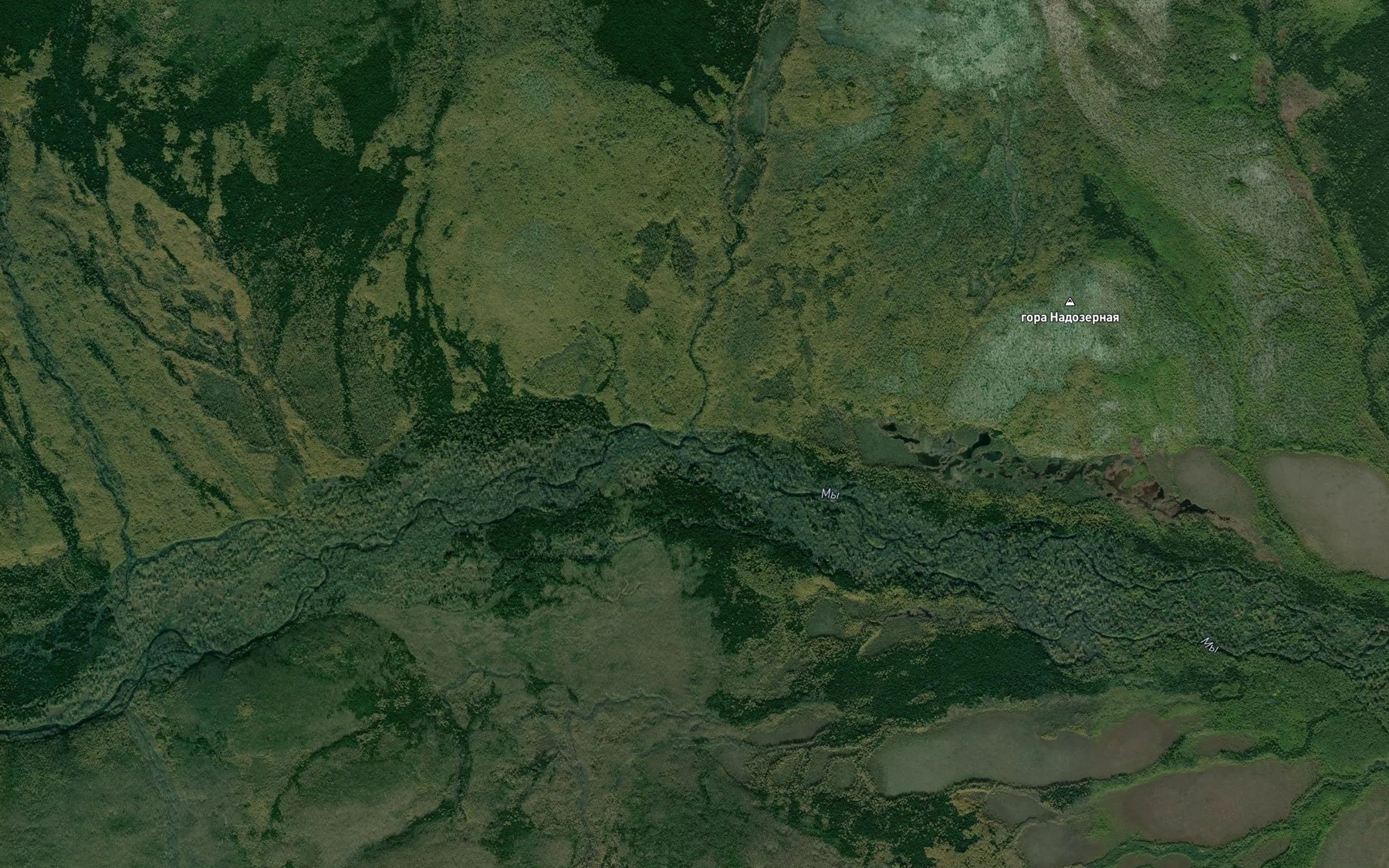 Satellite map of the Ozernyy