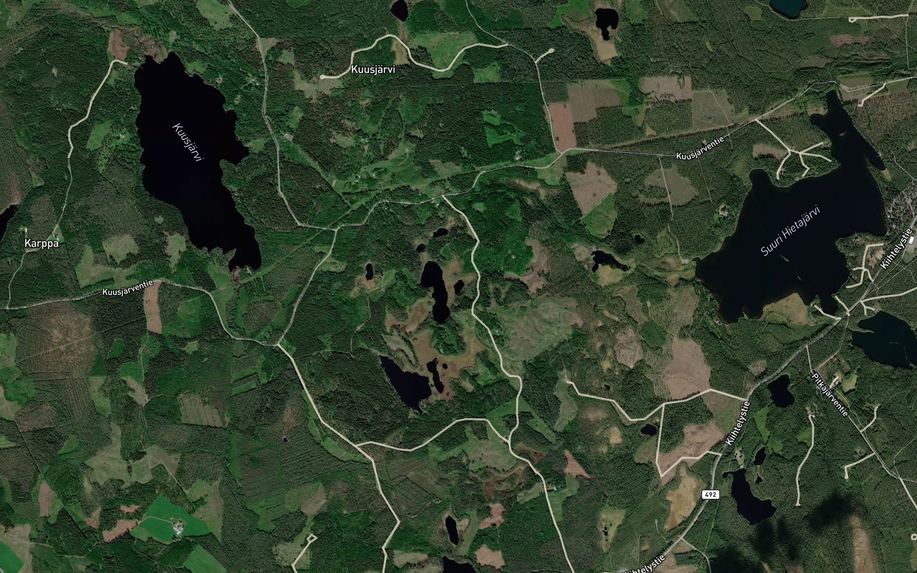 Satellite map of the Hutunsilma