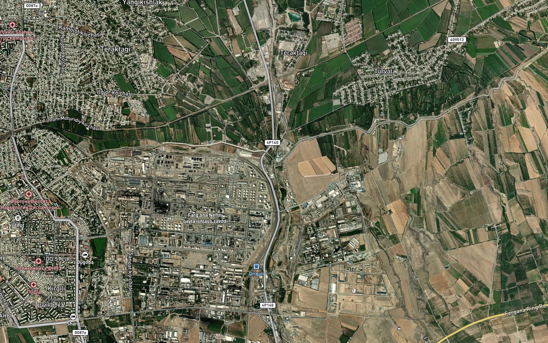 Satellite map of the Isfayram-Say