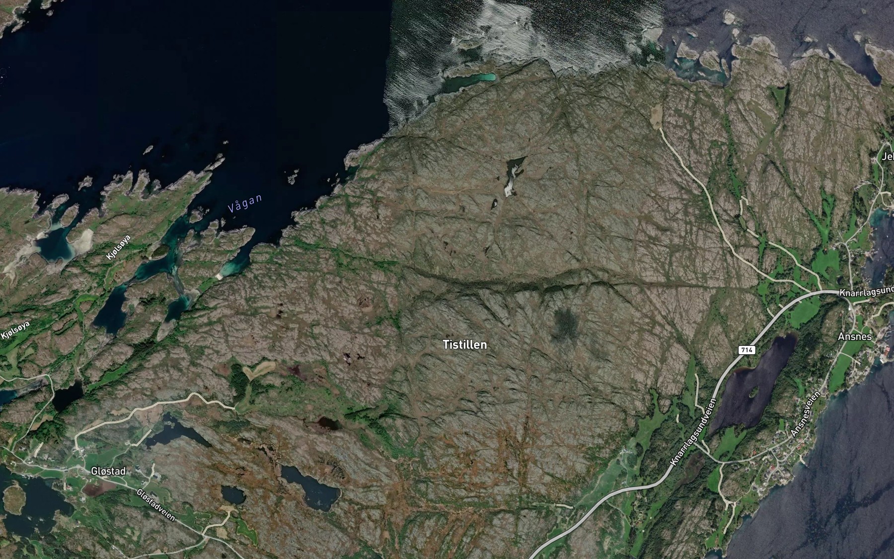 Satellite map of the Anndalbekken