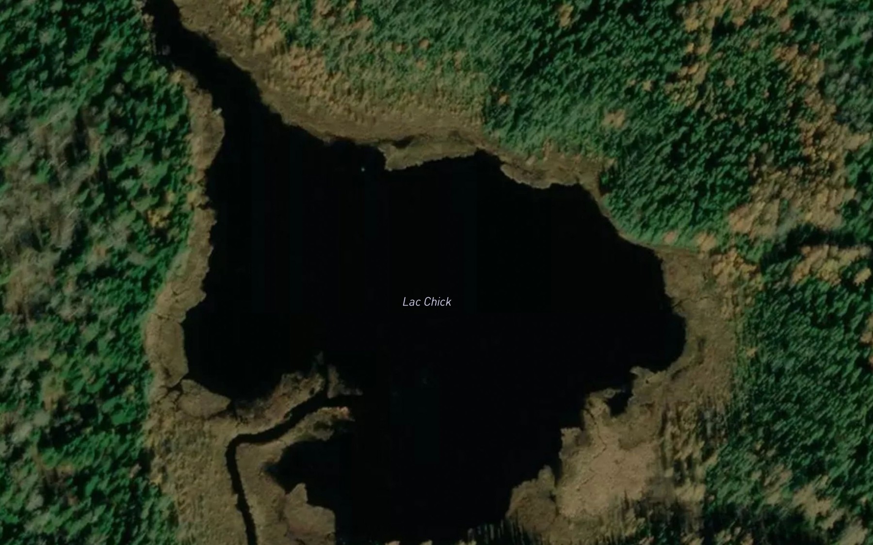 Satellite map of the Lac Chick