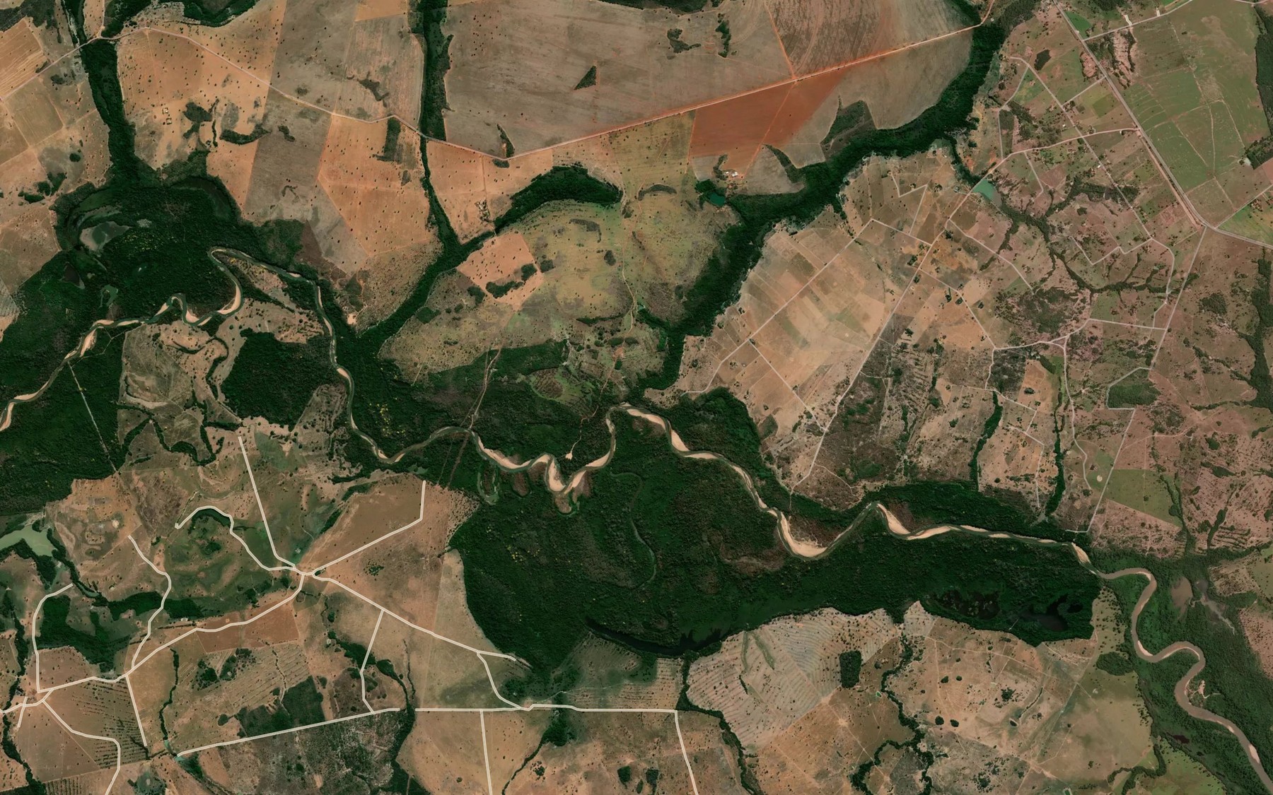Satellite map of the Corrego Matrinxa