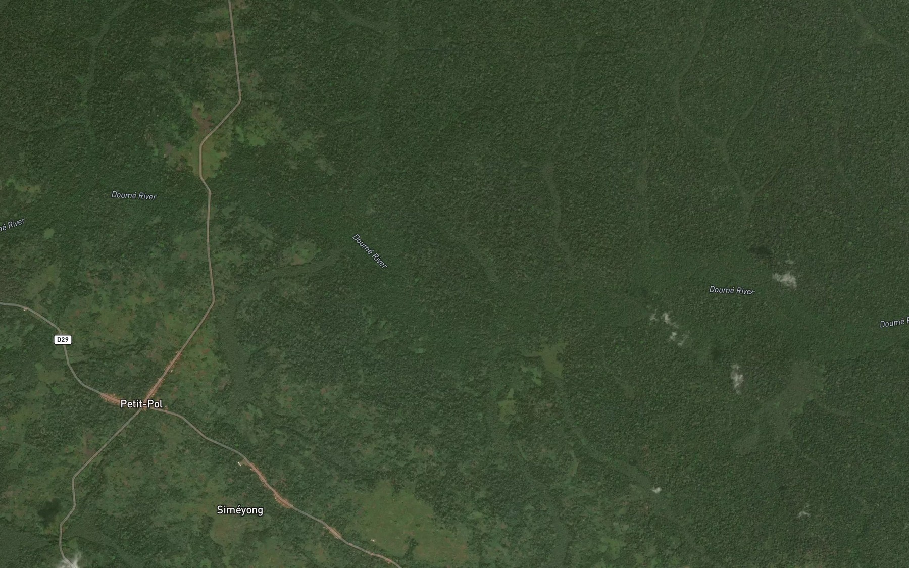 Satellite map of the Mbonda