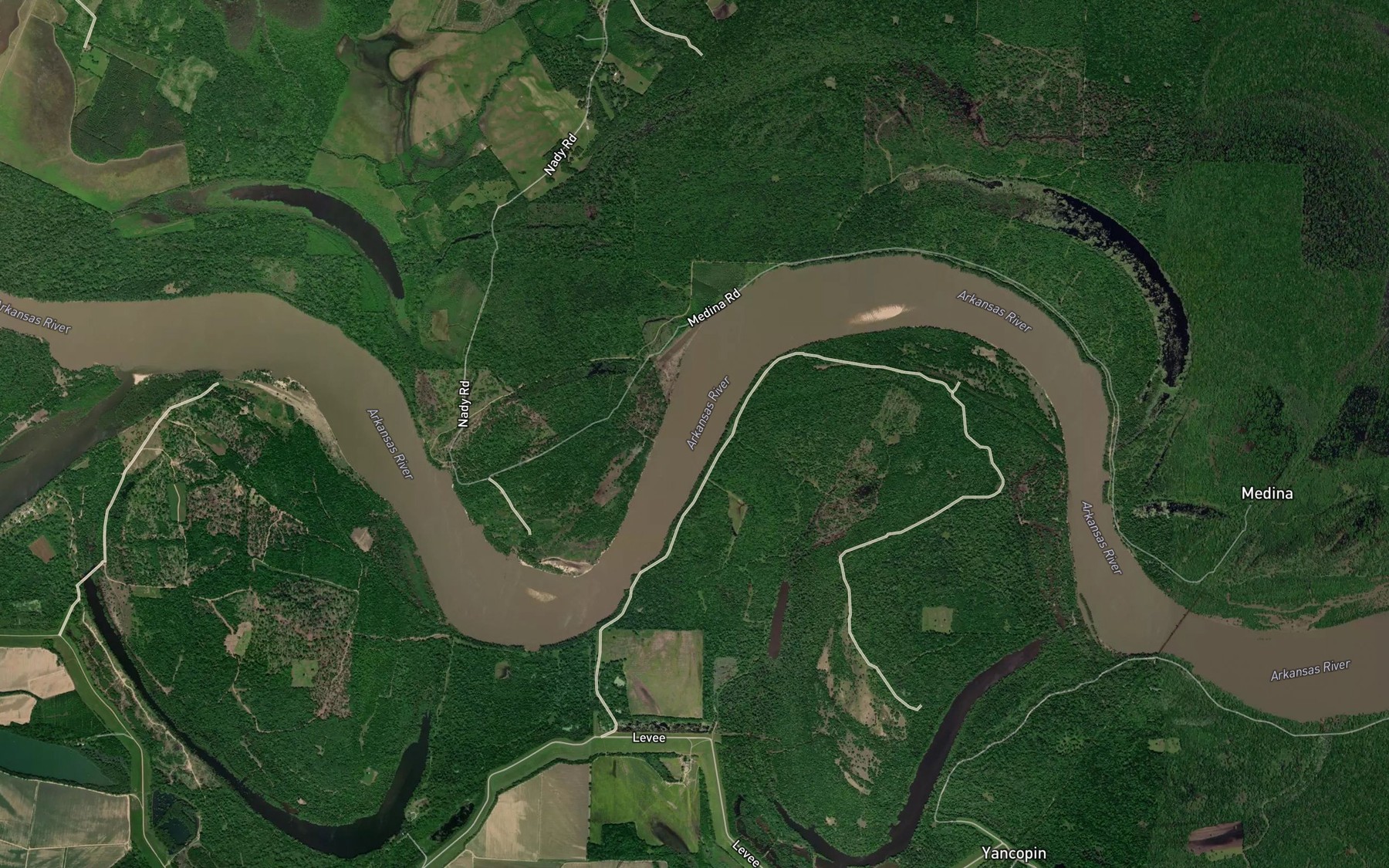 Satellite map of the Como Reach