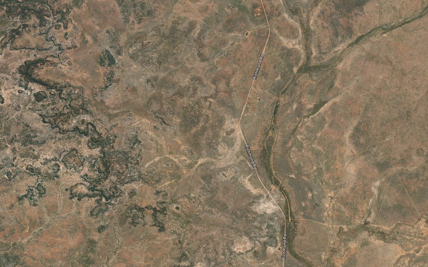 Satellite map of the Knife Creek
