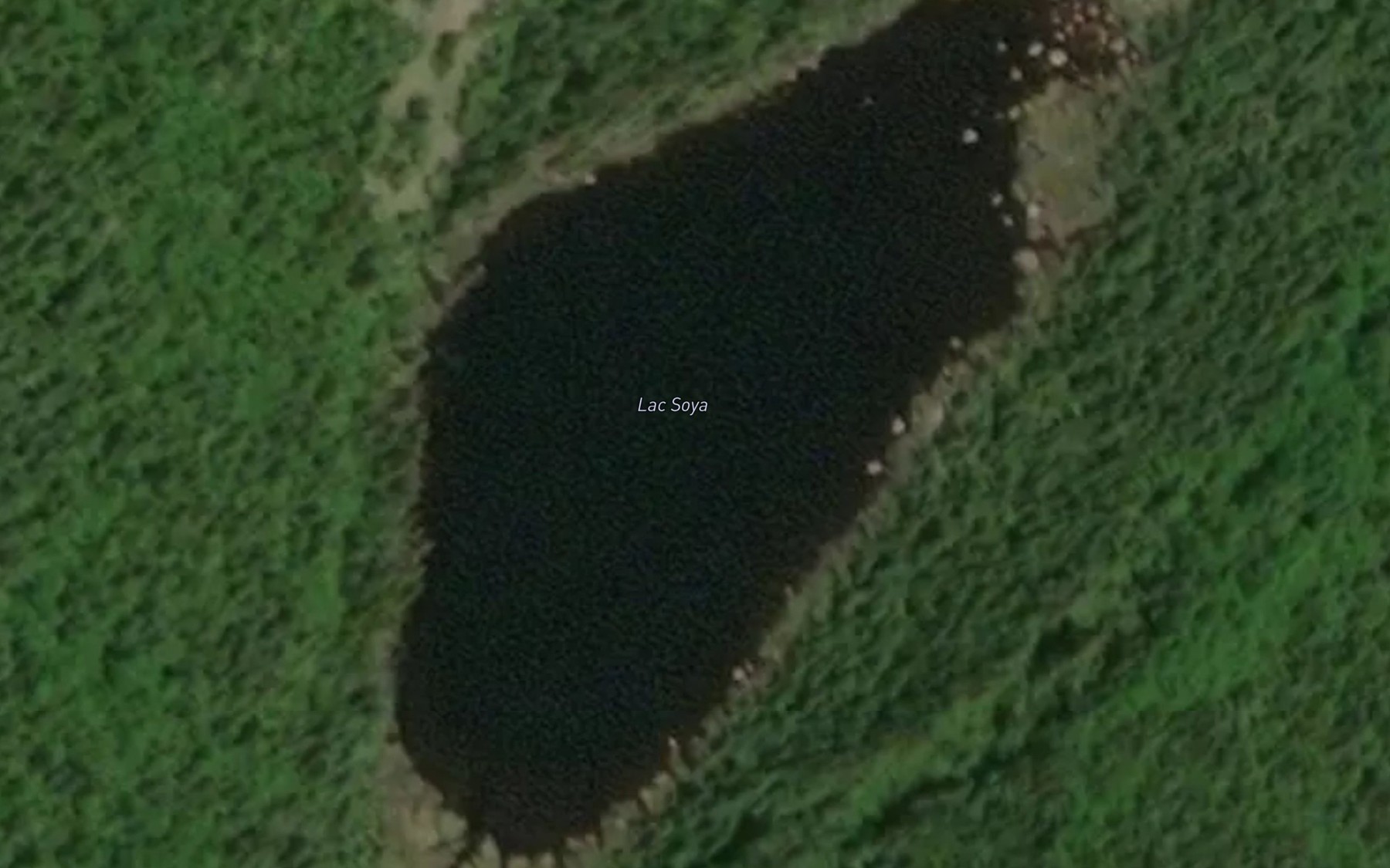 Satellite map of the Lac Soya