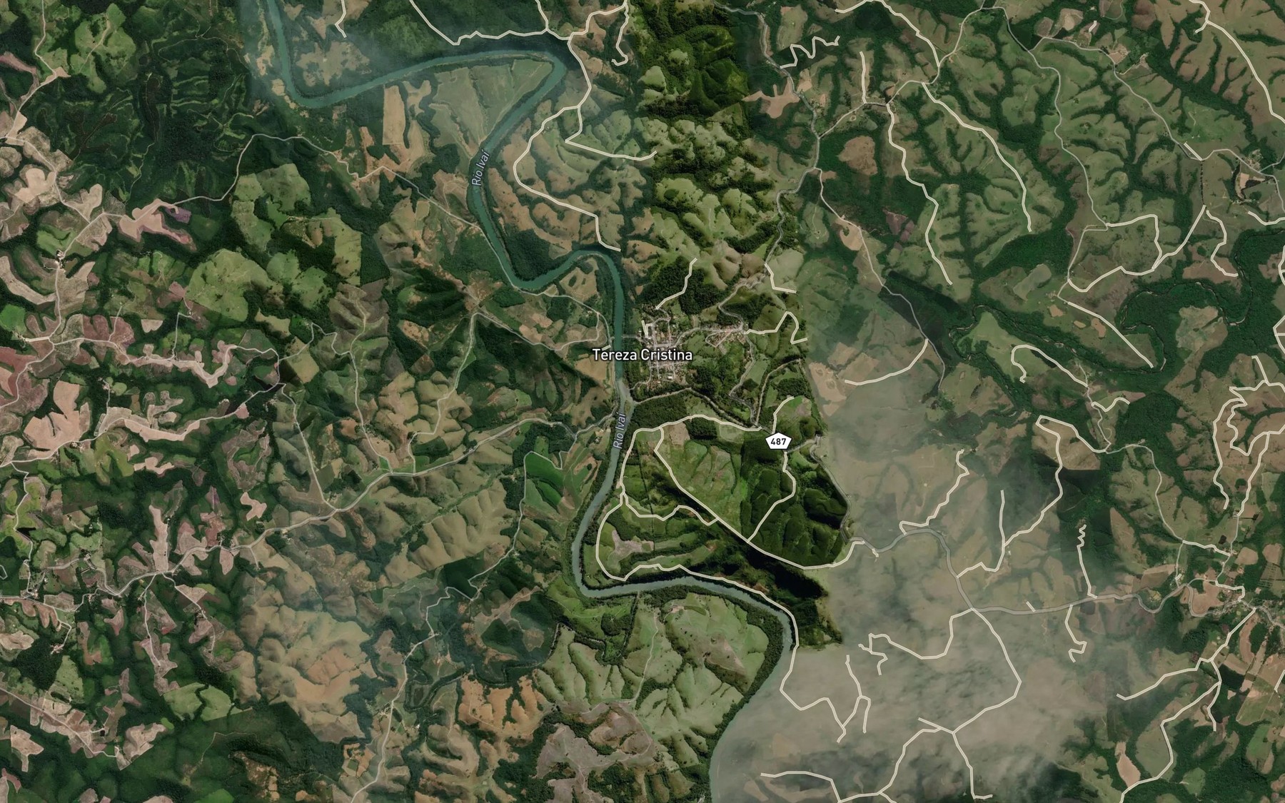 Satellite map of the Rio Ivaizinho