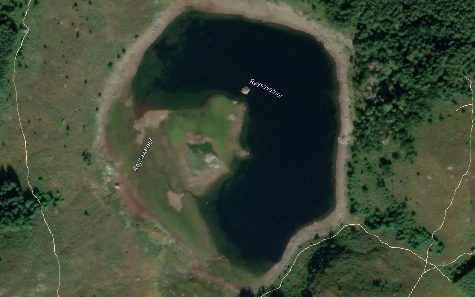 Satellite map of the Roysavatnet