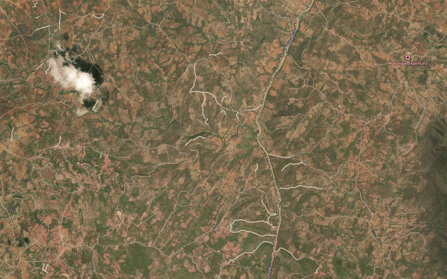 Satellite map of the Wanjoga
