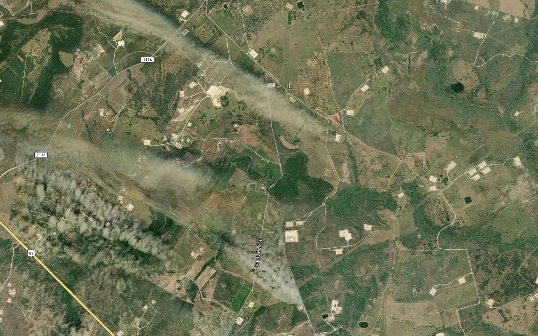 Satellite map of the Horseshoe Lake