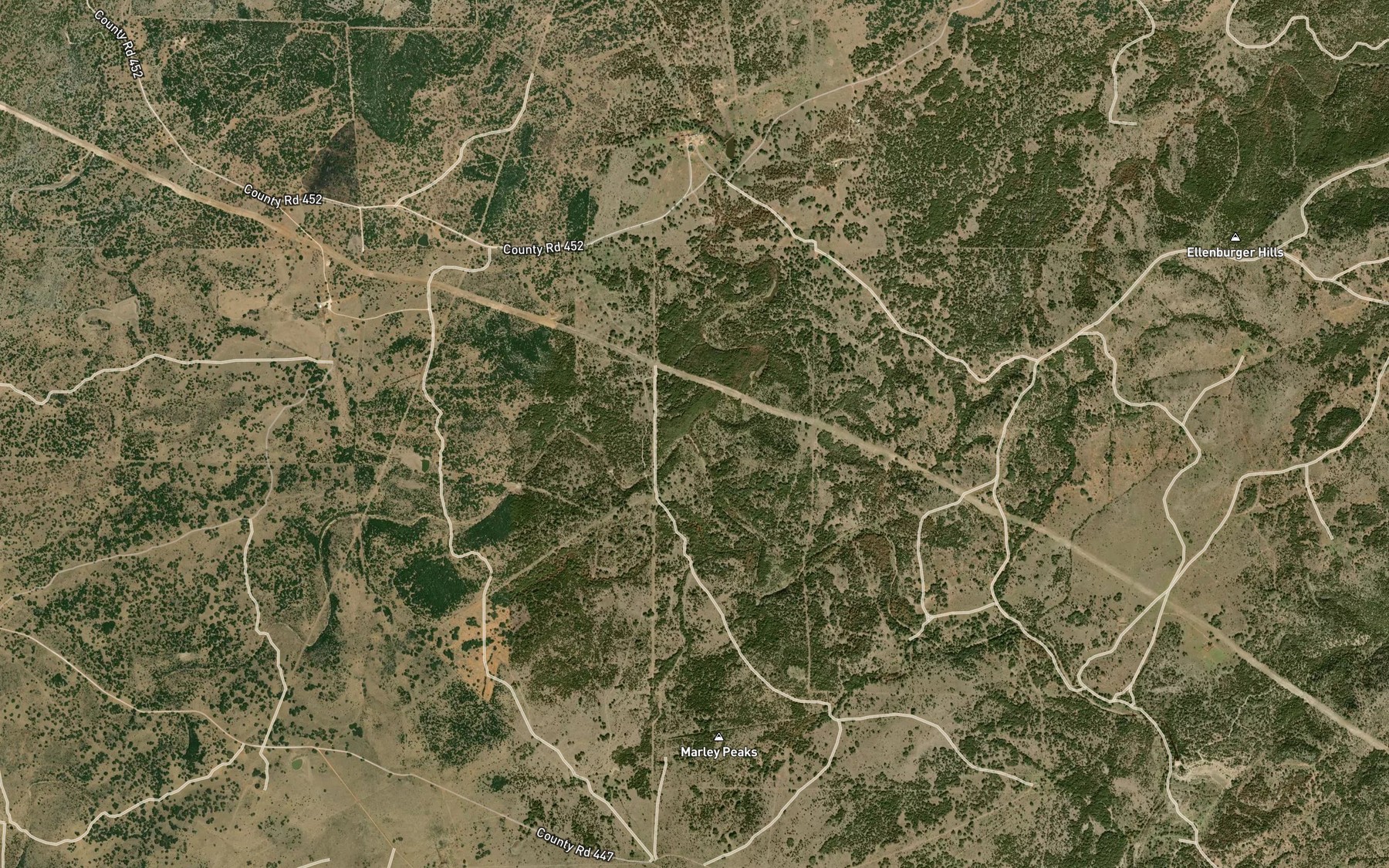 Satellite map of the Long Waterhole Branch