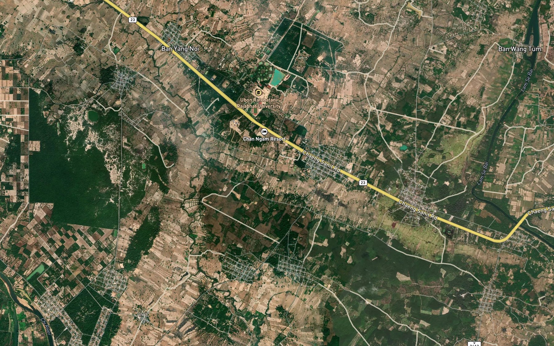 Satellite map of the Nong Yai