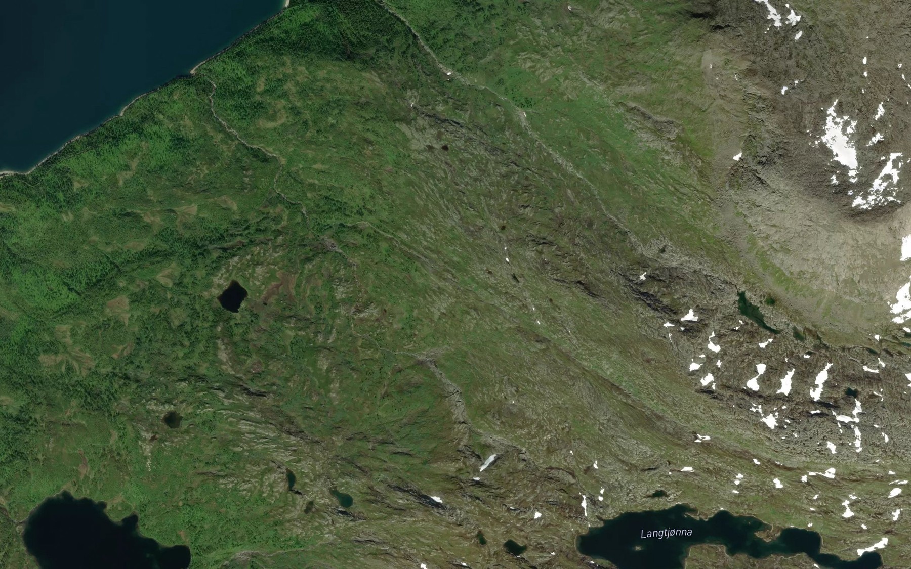 Satellite map of the Middagsbekken