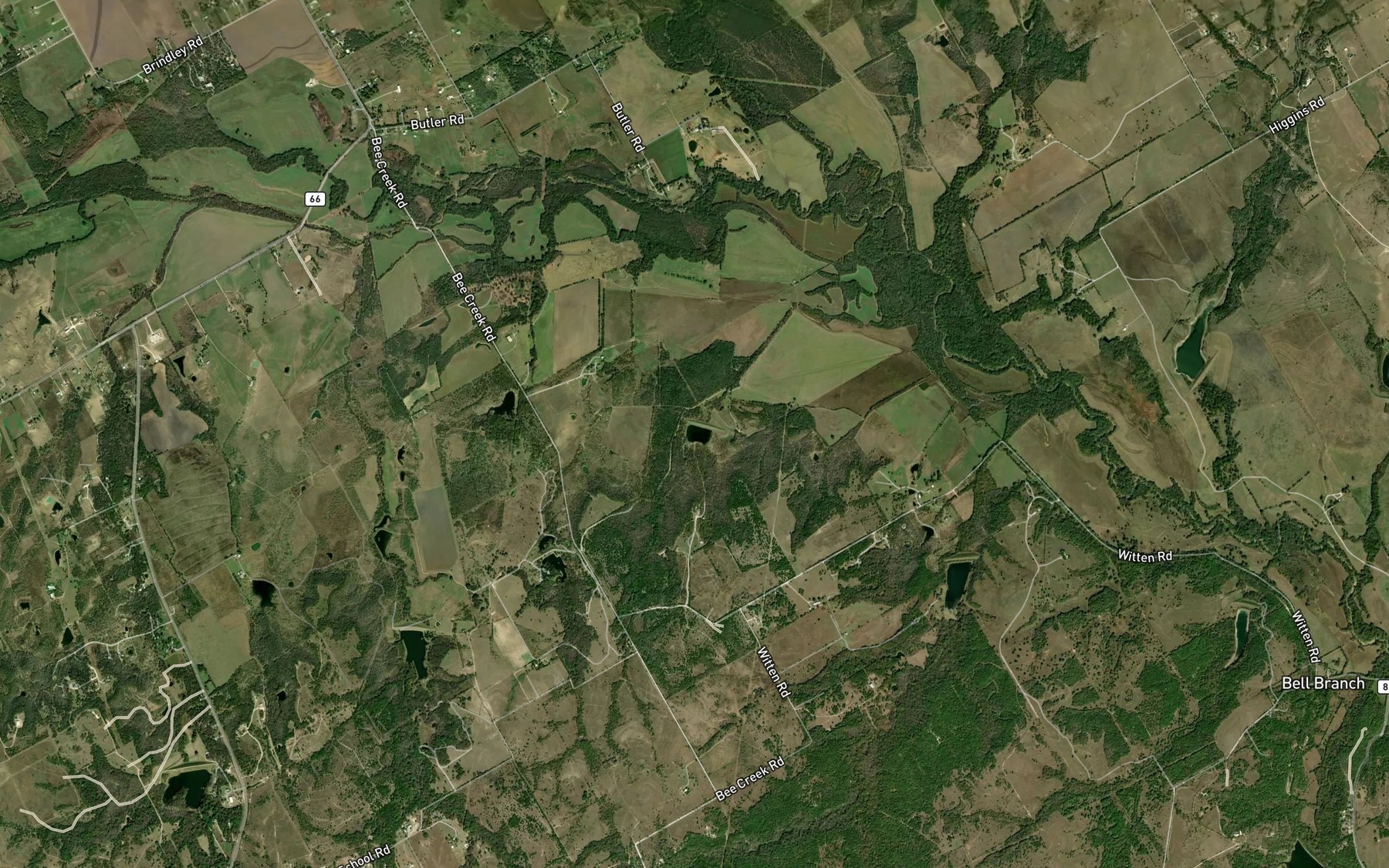 Satellite map of the Soil Conservation Service Site 790 Reservoir