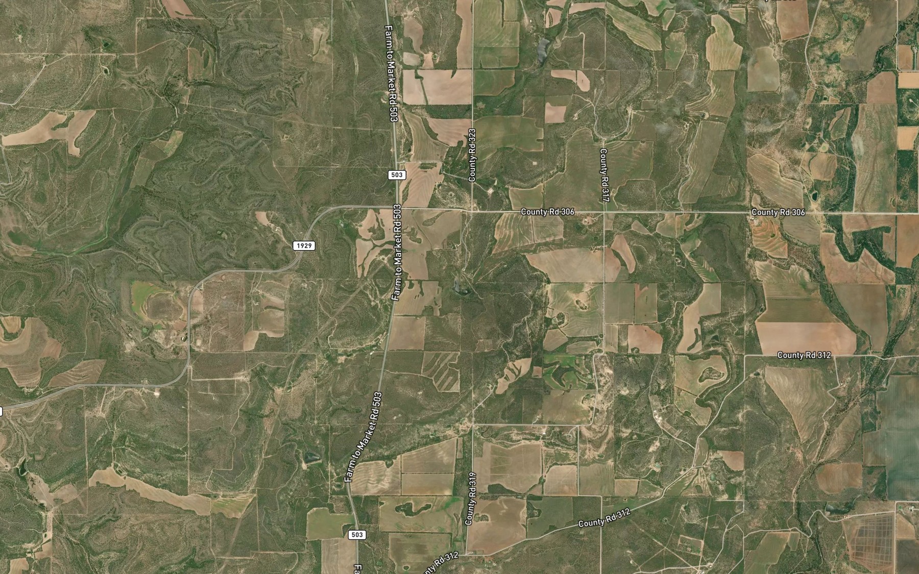 Satellite map of the Soil Conservation Service Site 15 Reservoir
