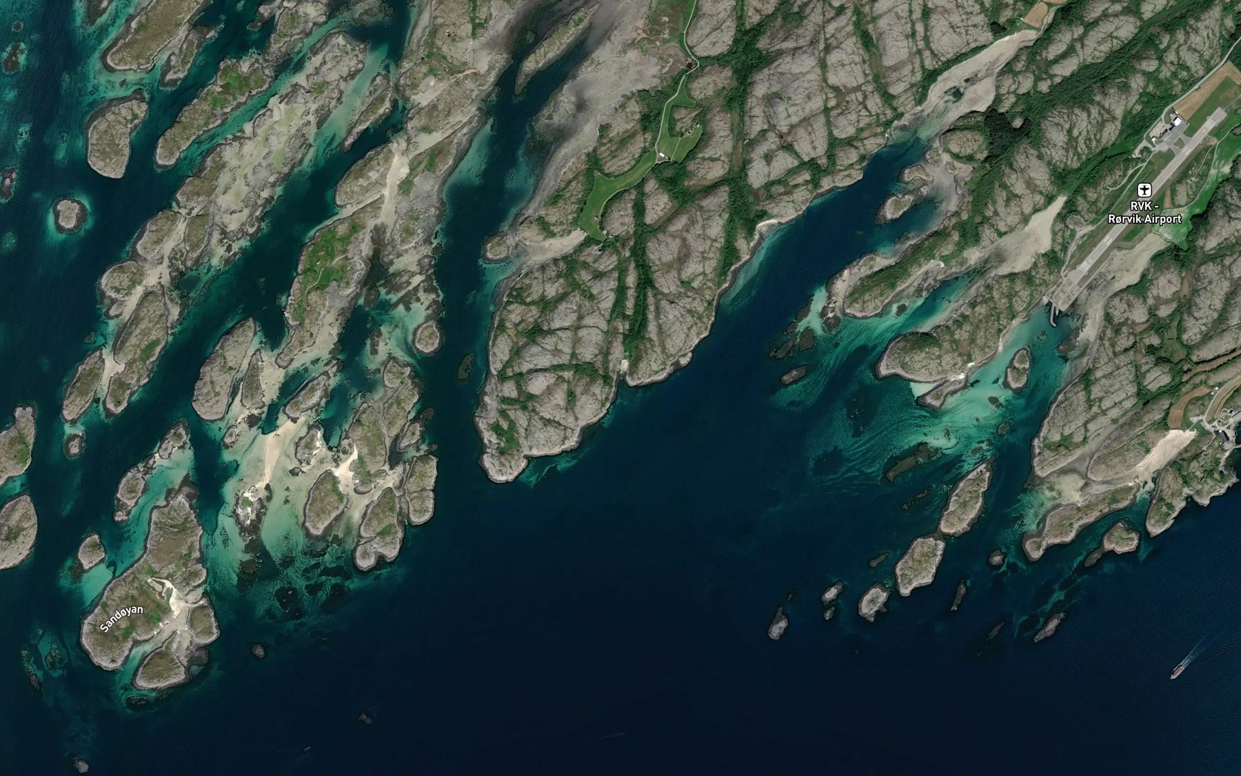 Satellite map of the Laukvika
