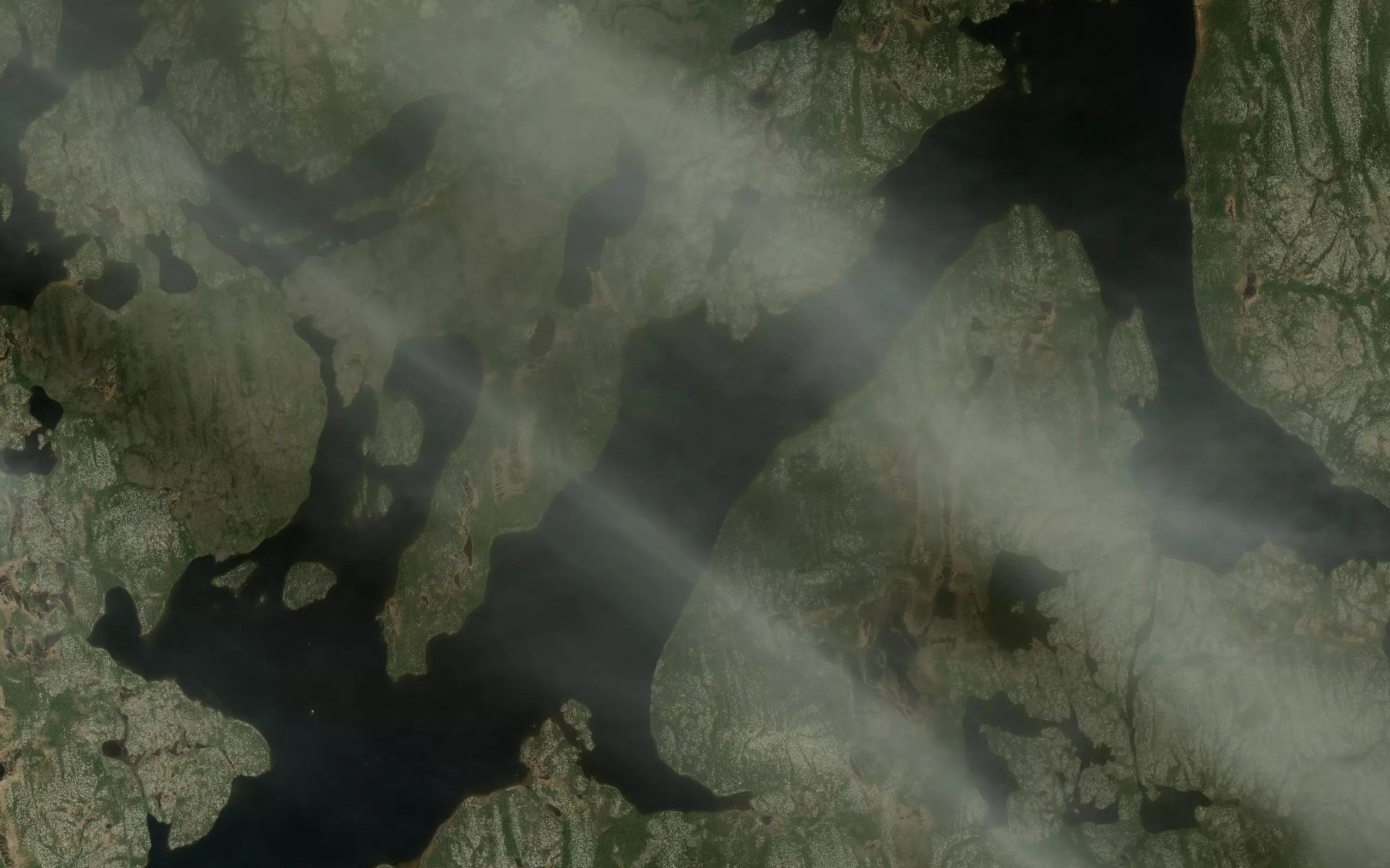 Satellite map of the Lac Bonpland