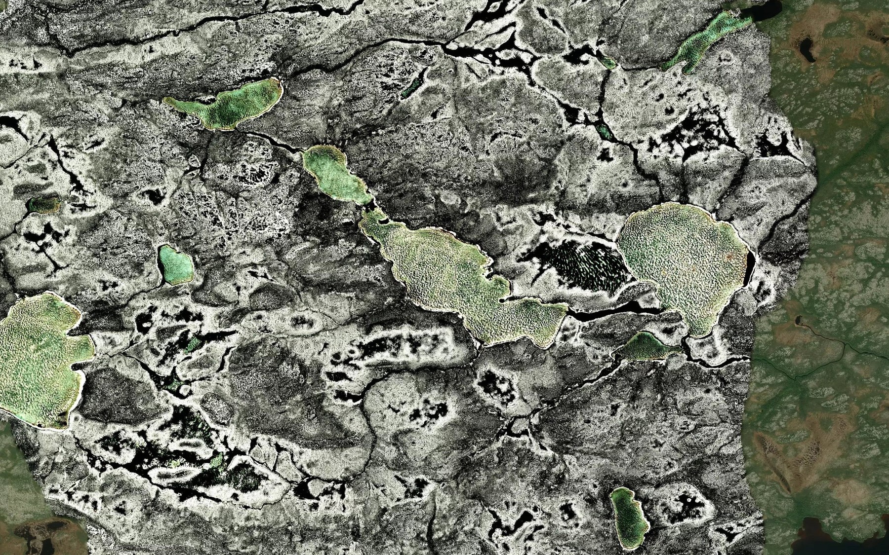 Satellite map of the Lac Uspichakan