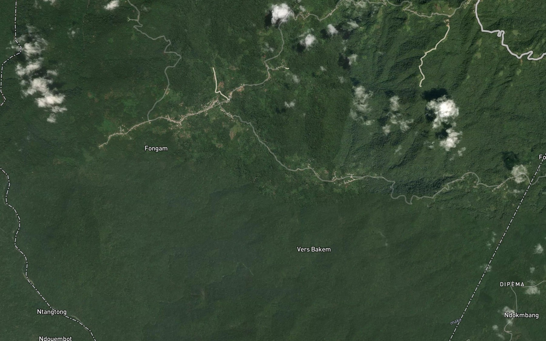 Satellite map of the Mayapa