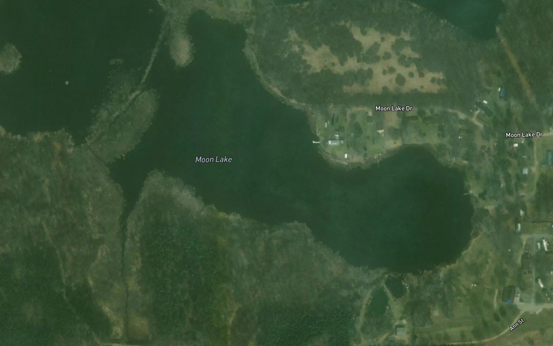 Satellite map of the Moon Lake