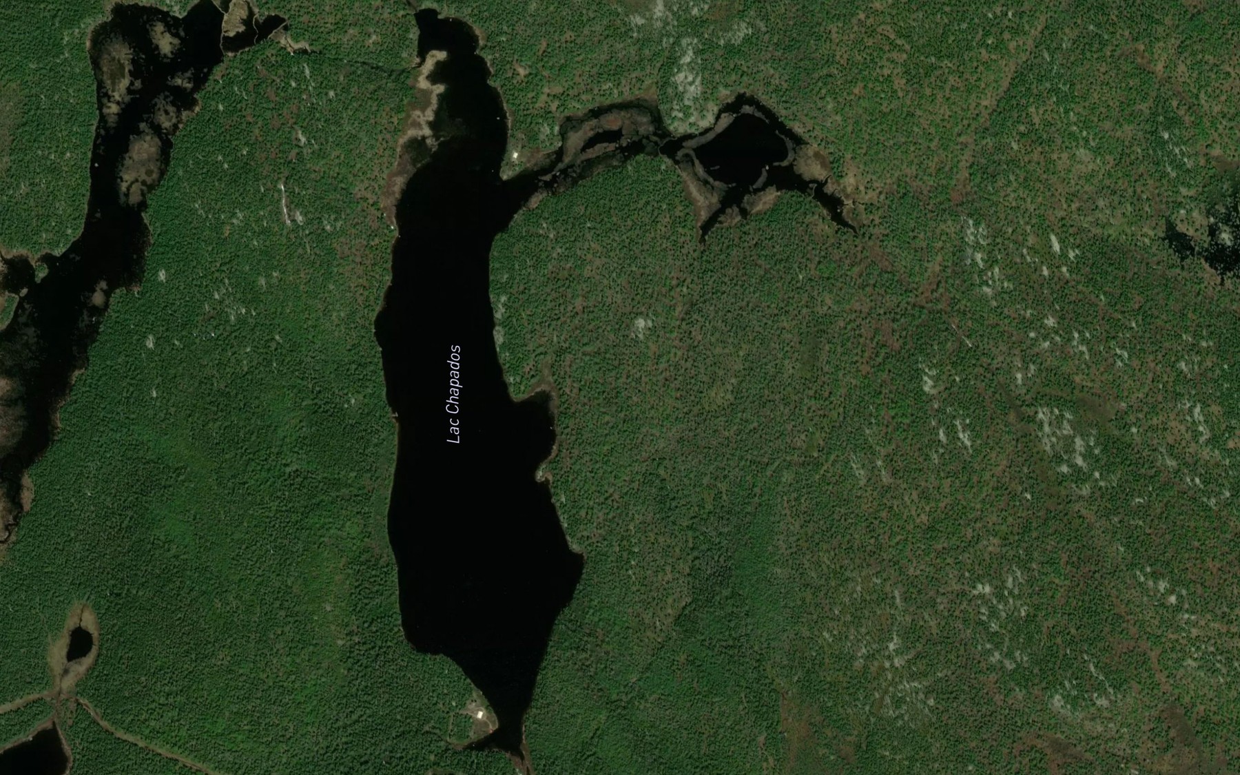 Satellite map of the Lac Chapados